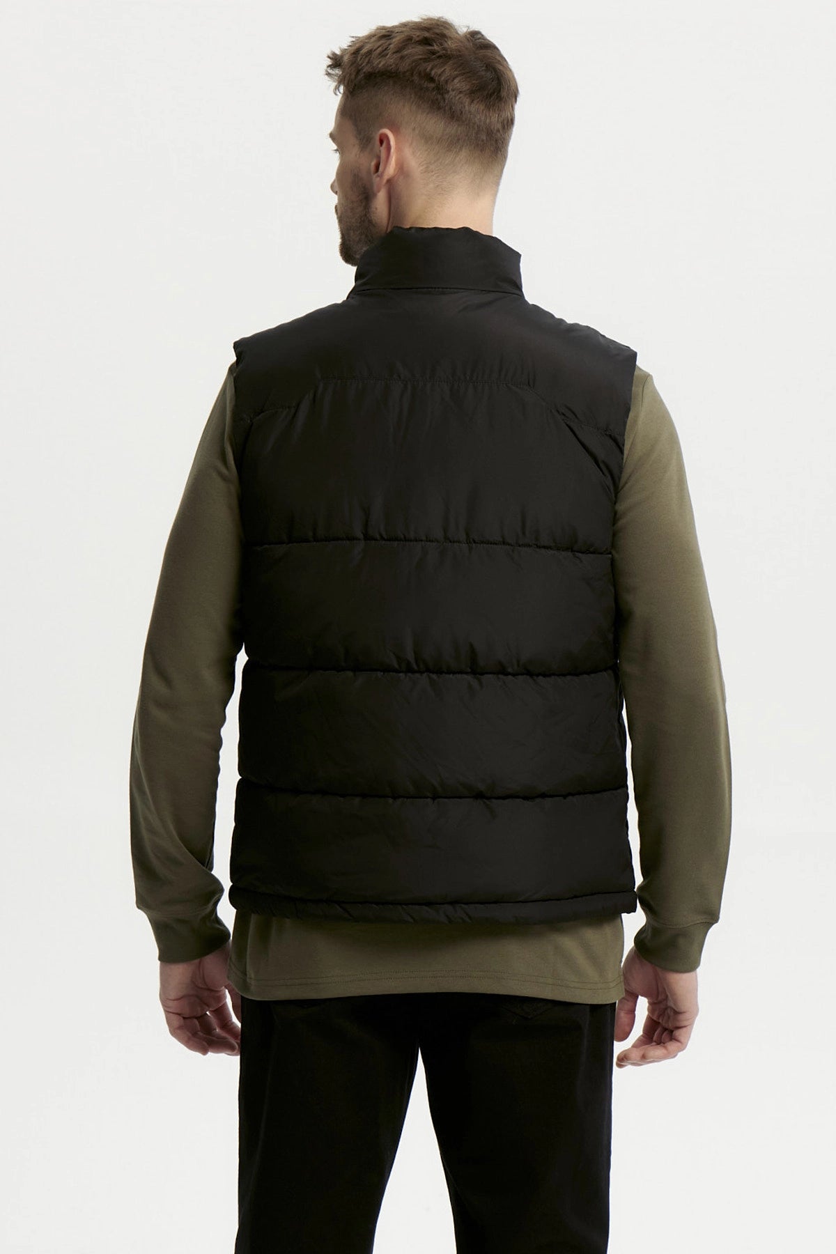 Parka Hombre Slim Negro