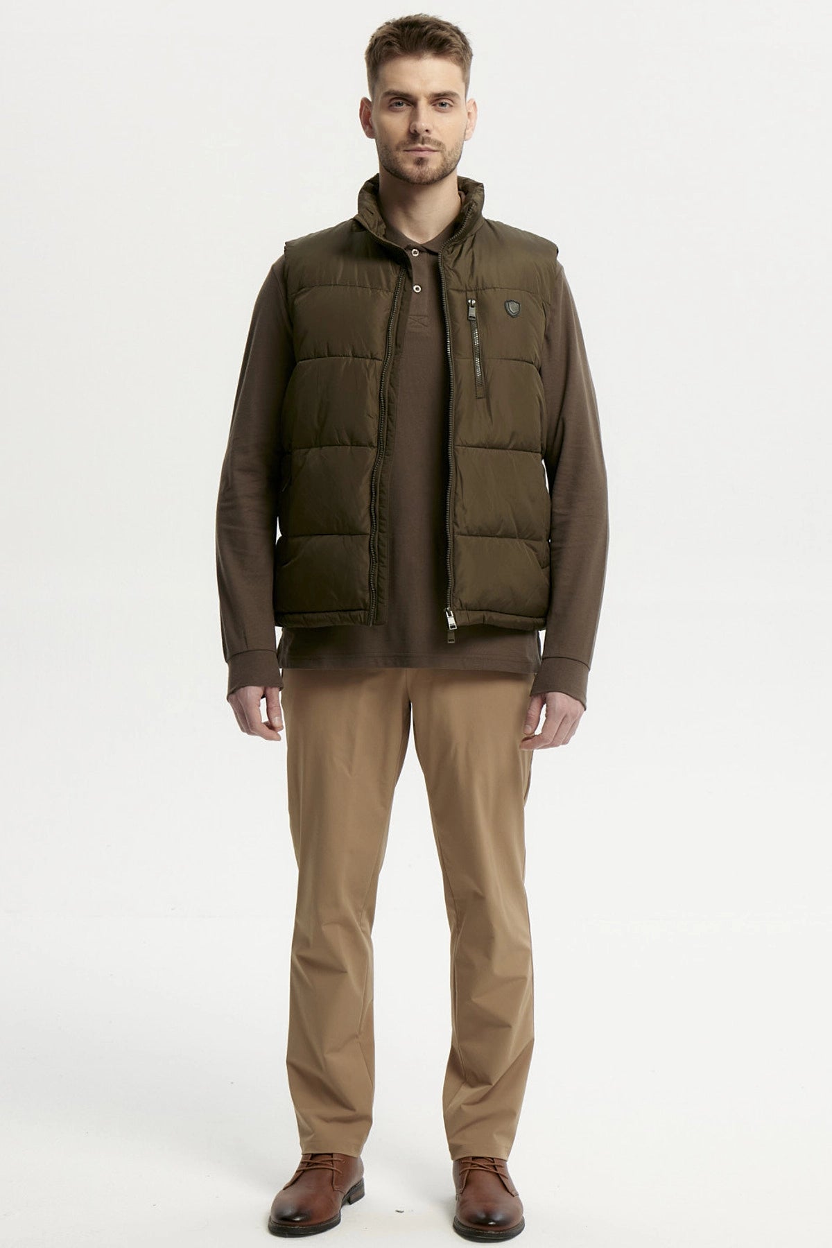 Parka Hombre Slim Verde