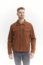 Chaqueta Hombre Slim Café