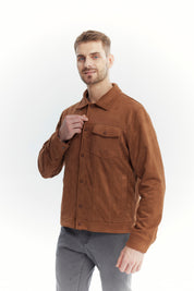 Chaqueta Hombre Slim Café