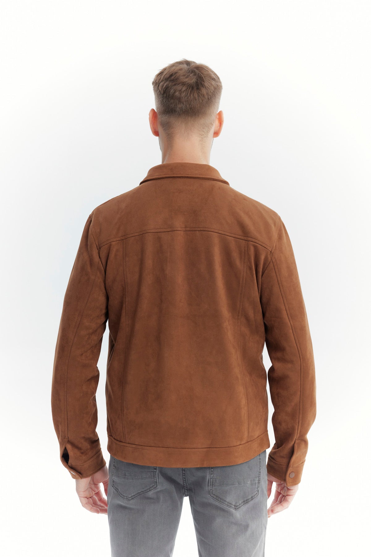 Chaqueta Hombre Slim Café