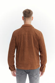 Chaqueta Hombre Slim Café