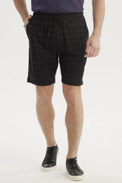 Bermuda Hombre Calce Recto Negro