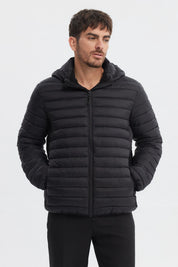Parka Hombre Slim Negro