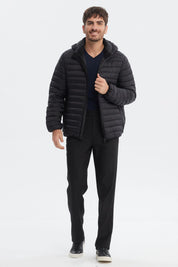 Parka Hombre Slim Negro