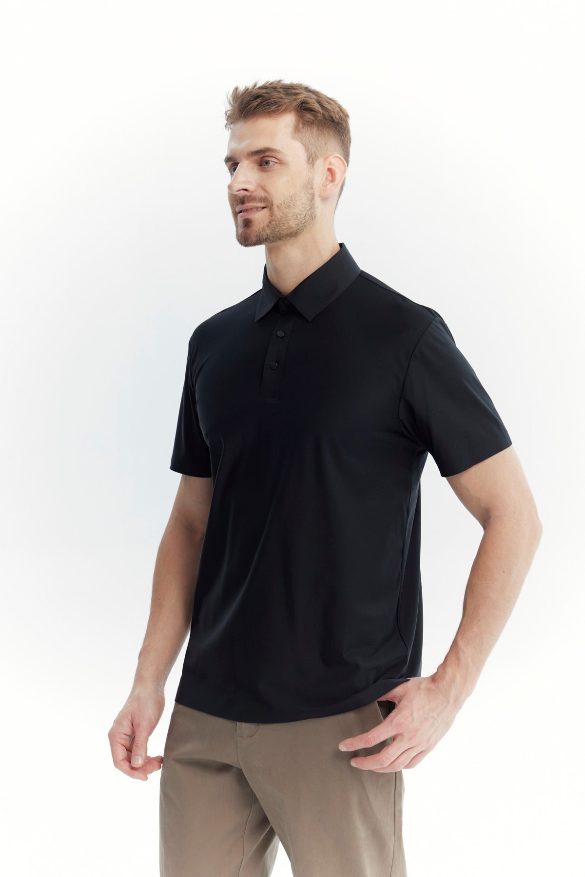 Polera Deportiva Hombre Negro