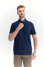 Polera Deportiva Hombre Azul Marino