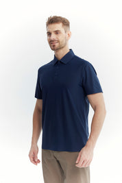 Polera Deportiva Hombre Azul Marino