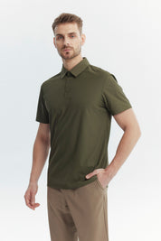 Polera Deportiva Hombre Verde Olivo
