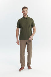 Polera Deportiva Hombre Verde Olivo