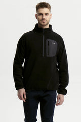 Polerón PL Hombre Half Zipper Negro