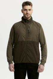 Polar Hombre Cuello Con Cierre Verde