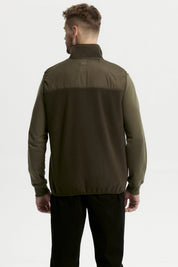 Polar Hombre Cuello Con Cierre Verde