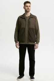 Polar Hombre Cuello Con Cierre Verde