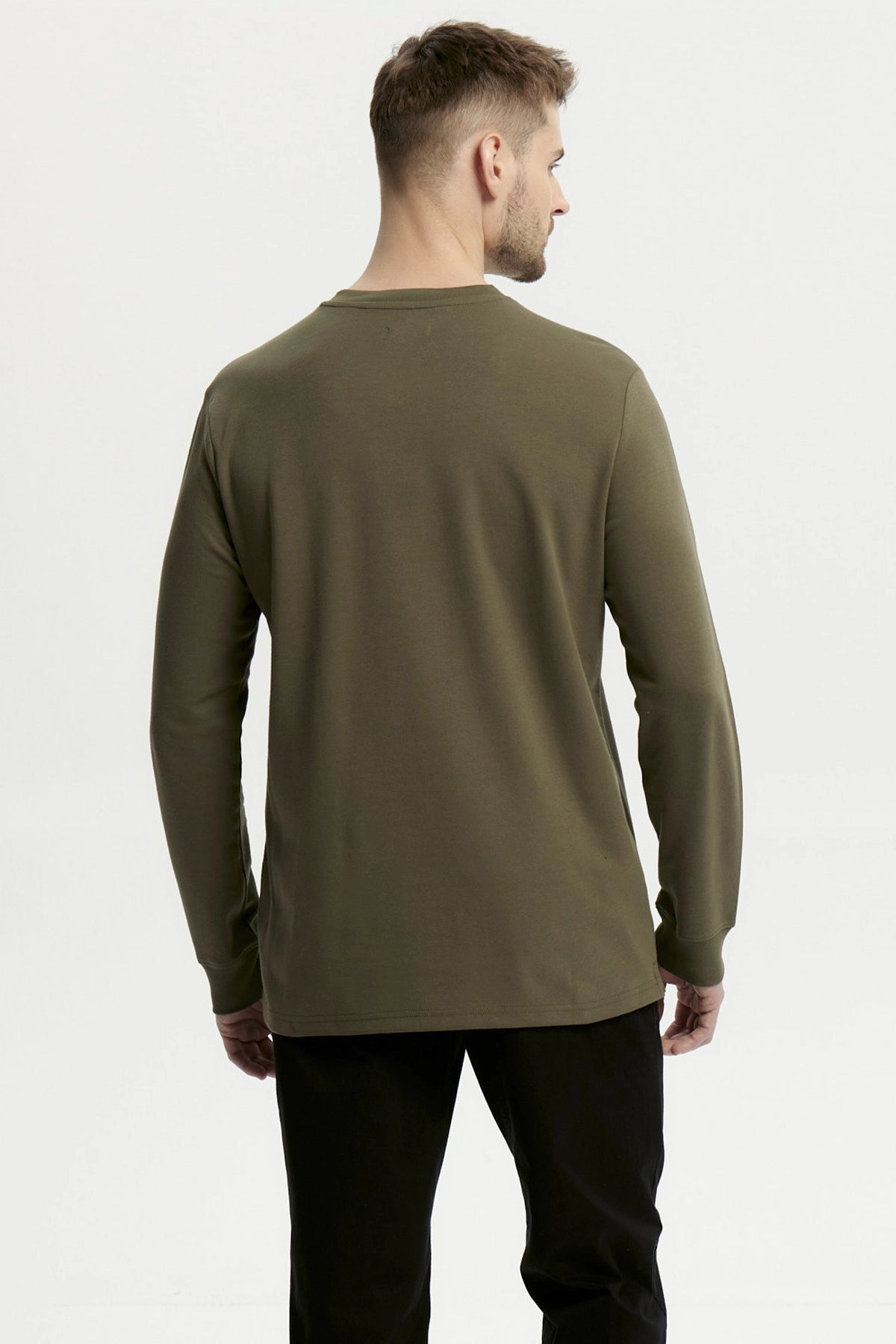 Polera Hombre Slim Verde