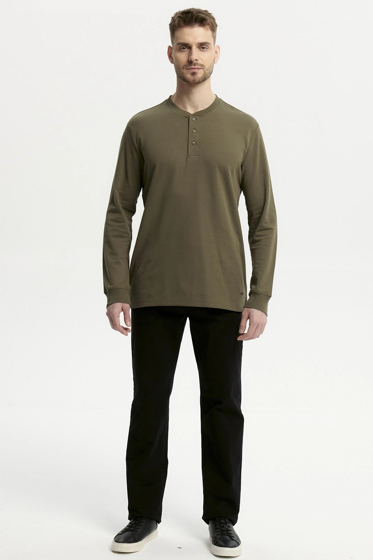 Polera Hombre Slim Verde