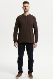Polera Hombre Slim Chocolate