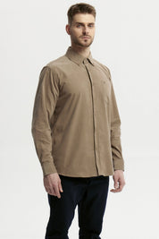 Camisa Hombre Slim Kaki