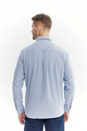 Camisa Hombre Slim Azul