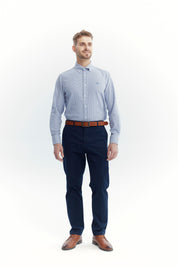 Camisa Hombre Slim Azul
