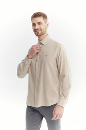 Camisa Hombre Slim Camel