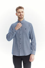Camisa Hombre Slim Azul Marino