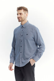 Camisa Hombre Slim Azul Marino