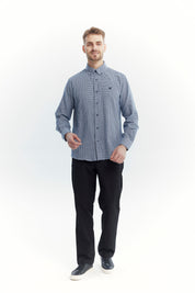 Camisa Hombre Slim Azul Marino