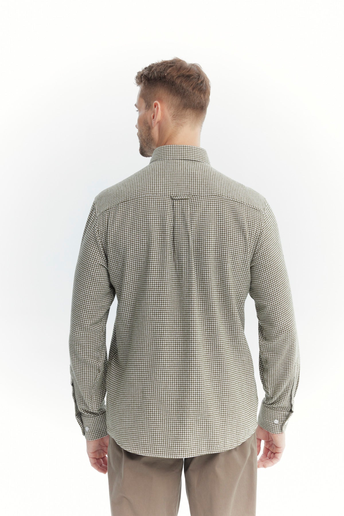 Camisa Hombre Slim Verde Oliva