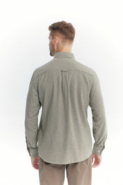 Camisa Hombre Slim Verde Oliva