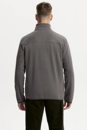 Polar Hombre Slim Cuello Con Cierre Gris