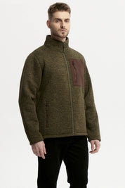 Polar Hombre Slim Cuello Con Cierre Verde