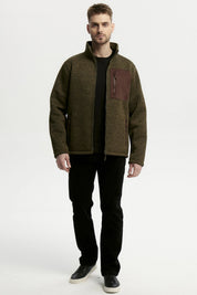 Polar Hombre Slim Cuello Con Cierre Verde