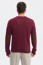 Sweater Hombre Slim Cuello V Rojo