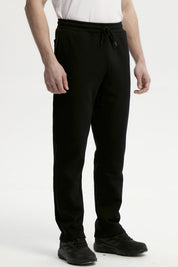 Pantalón Buzo Hombre Calce Recto Negro