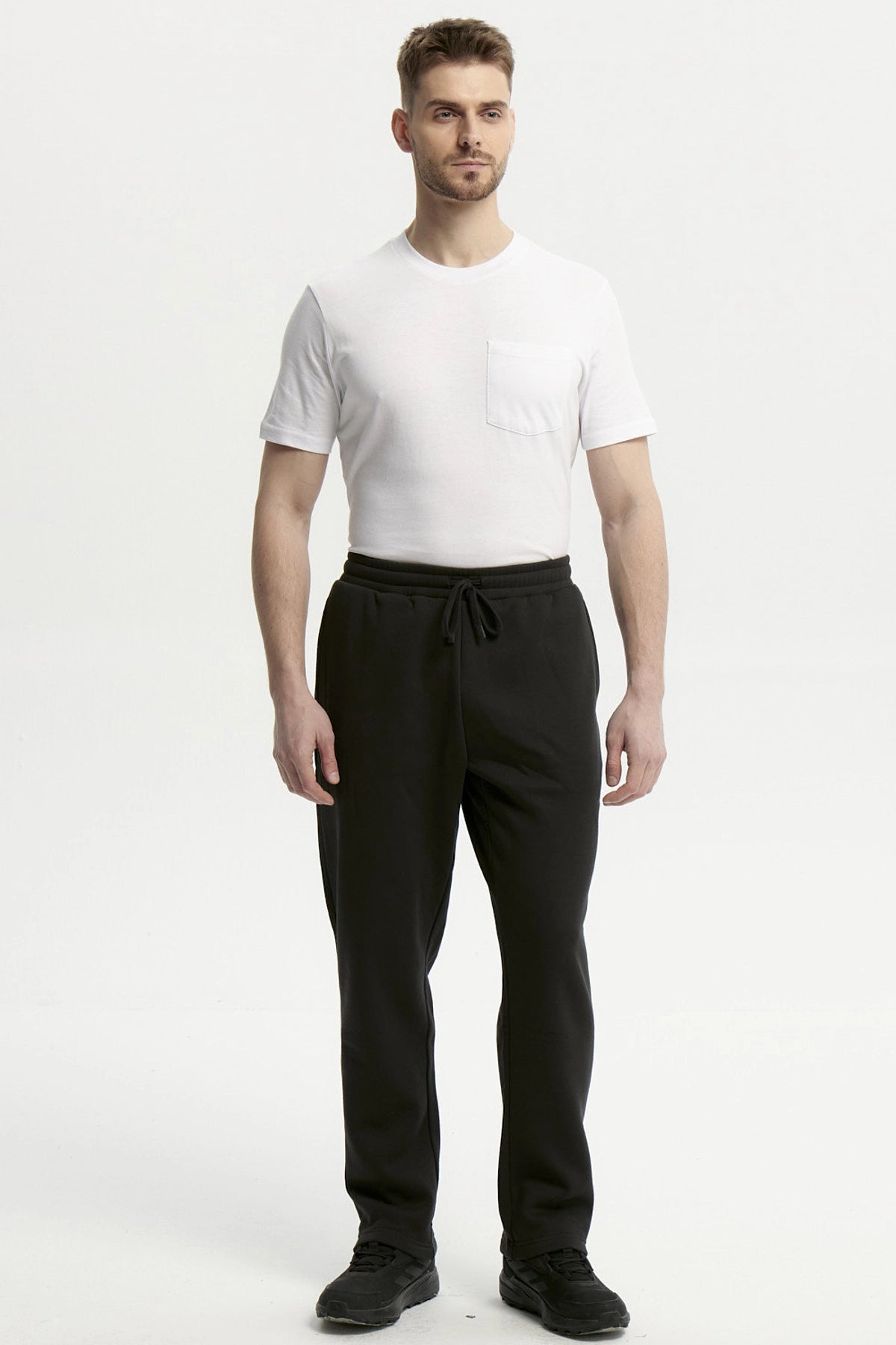 Pantalón Buzo Hombre Calce Recto Marengo