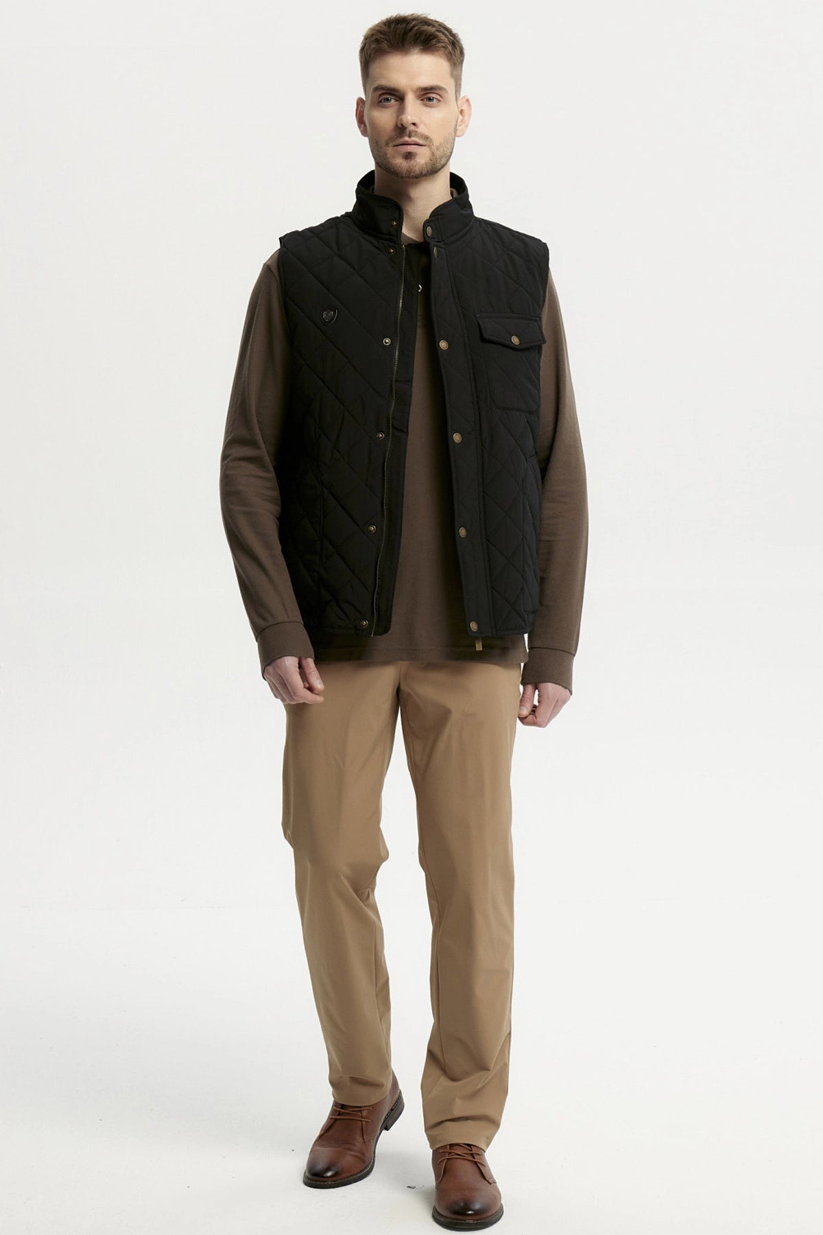 Parka Hombre Slim Negro