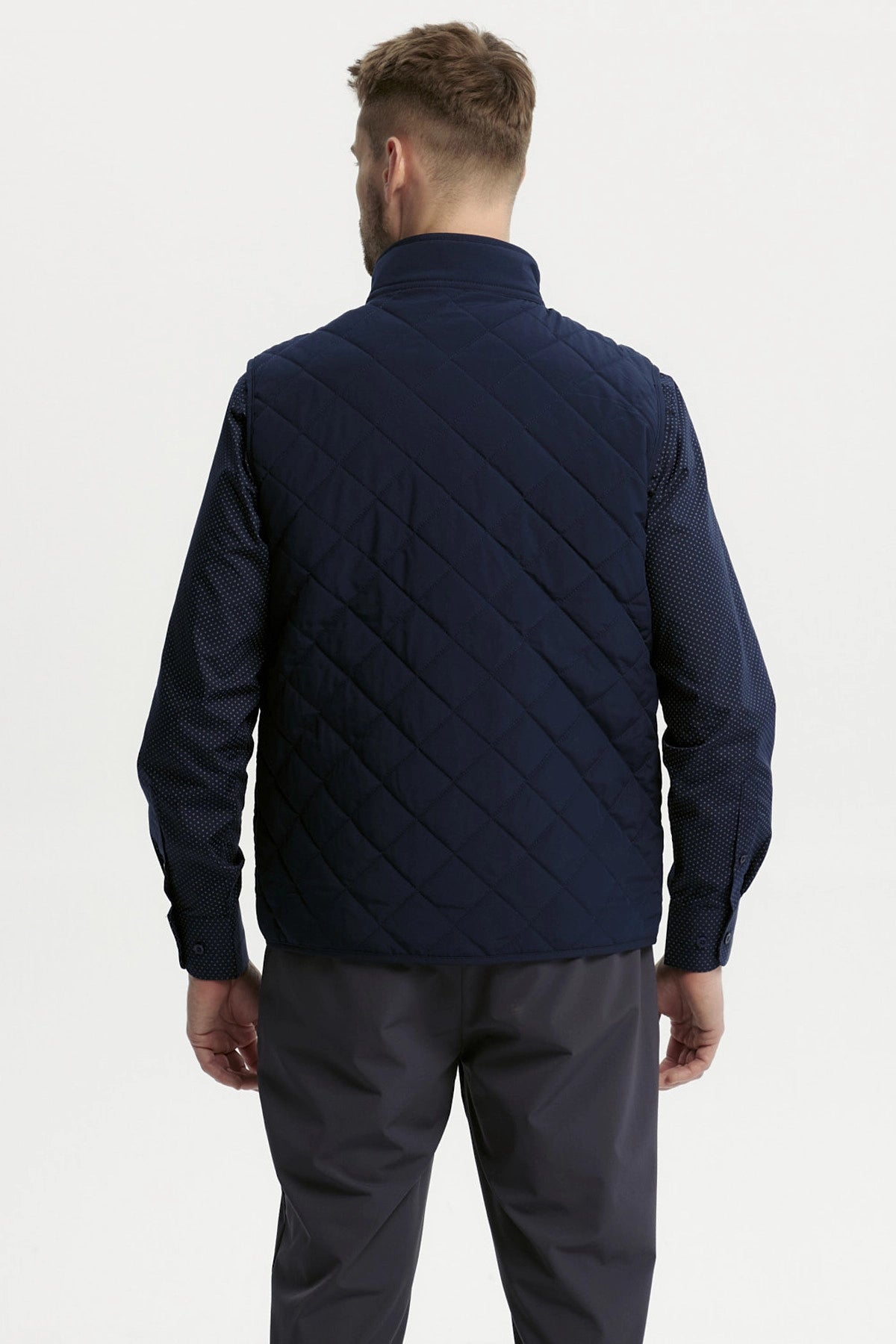 Parka Hombre Slim Azul Marino