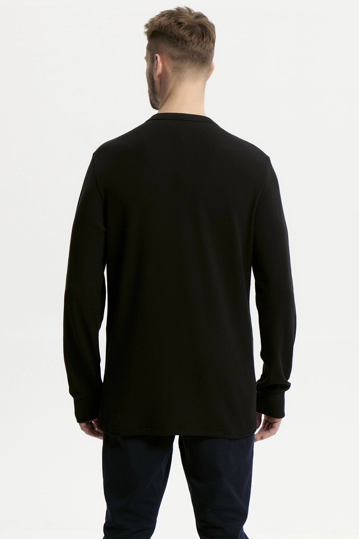 Polera Hombre Slim Negro