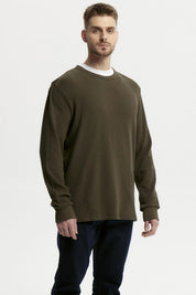 Polera Hombre Slim Verde Olivo