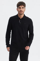 Polera Hombre Print Silicona Negro