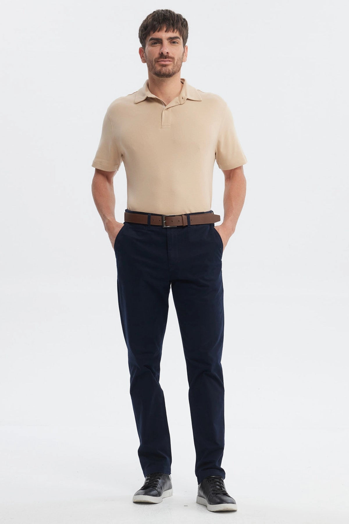 Pantalón Hombre Calce Recto Azul Marino