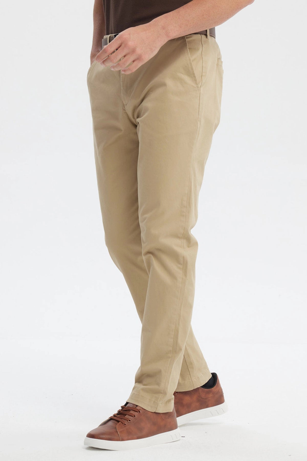 Pantalón Hombre Calce Recto Beige