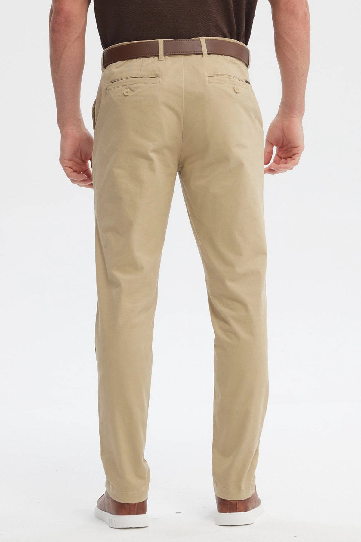 Pantalón Hombre Calce Recto Beige