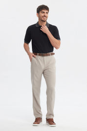 Pantalón hombre slim kaki liso sin estampa con ajuste cómodo y moderno perfecto para cualquier ocasión casual o formal