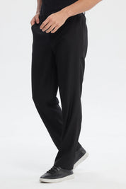 Pantalón slim negro para hombre sin estampa diseño liso con corte elegante y ajuste cómodo ideal para ocasiones formales