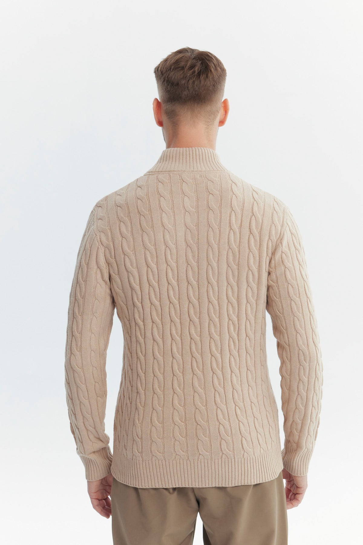 Sweater Hombre Slim Beige