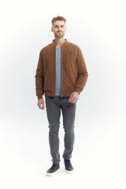 Parka Hombre Slim Cuello Apoyado Camel