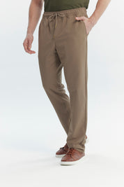 Pantalón Hombre Calce Recto Café