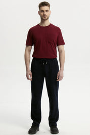 Pantalón Buzo Hombre Calce Recto Azul Marino